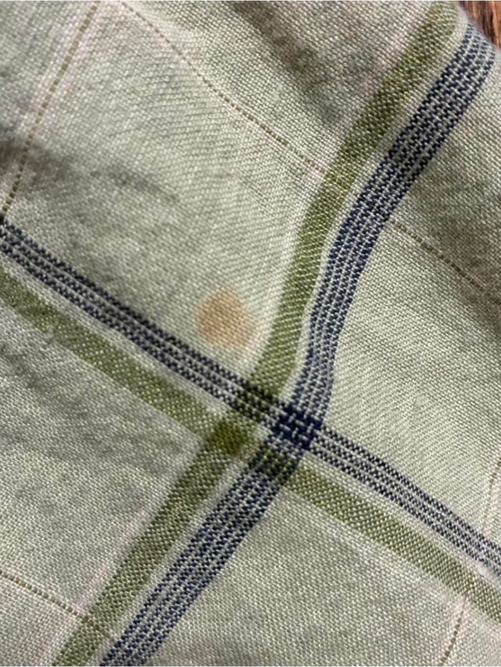Eddie Bauer Light Green Plaid Short-Sleeve Button-Down Shirt - Picture 5 of 6